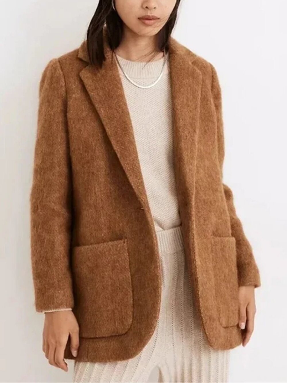 Madewell Bouclé Larson Blazer Coat - SIZE S